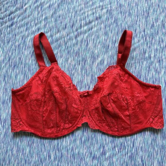 Adore Me Red Sexy High LIFT Underwire Lace Bra Size 42G - Picture 2 of 4